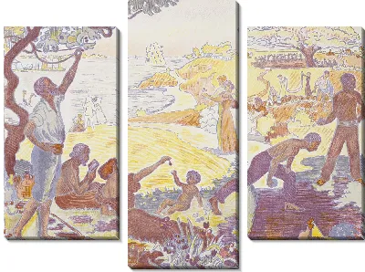 Картина Во Время Гармонии. Радость жизни – воскресенье у моря (1895–1896)