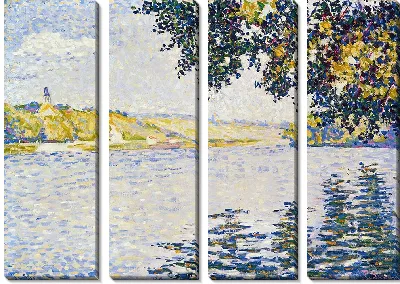 Картина Вид на Сену в Эрбле (1889 г.)