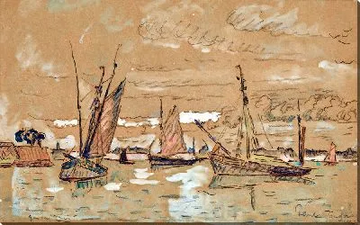 Картина Бато в Онфлере (1922)