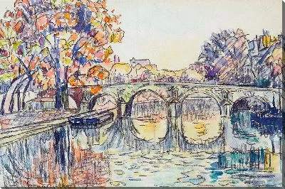 Картина Париж. Ле Пон-Мари (1927)