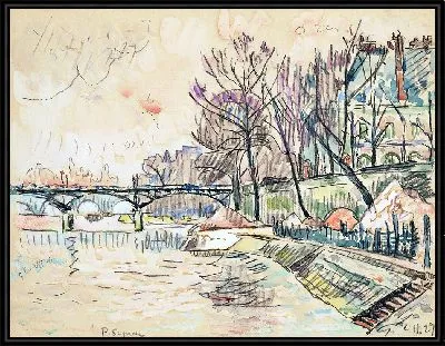 Картина Париж, Мост Искусств (1927)