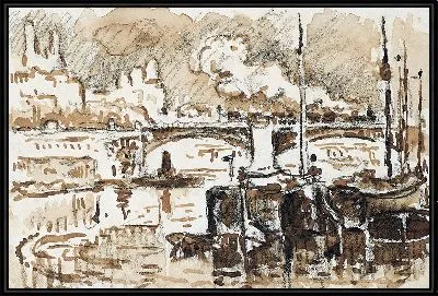 Картина Париж, мост Гренель (1900)