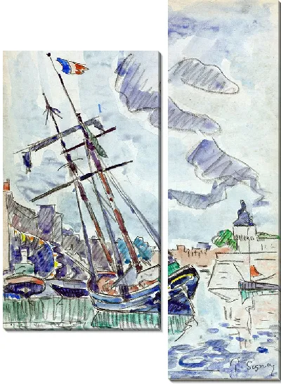 Картина Лодка в порту (ок. 1929-1931)