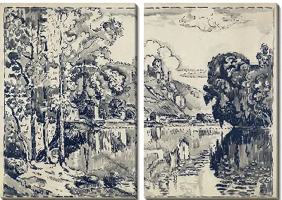 Картина Лес Андели летним утром (1923)