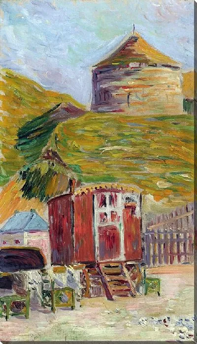 Картина Порт-ан-Бессен, Тур Ла Вьей (1884 г.)