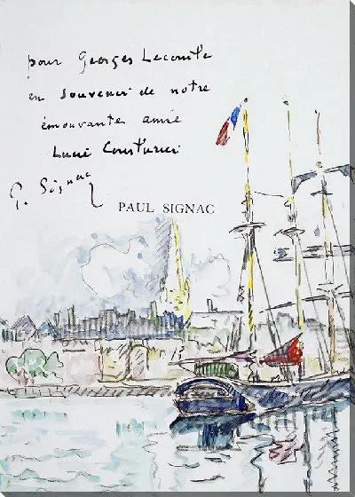 Картина Терренёва в Анкре, в большом порту Бретона