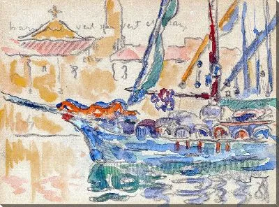 Картина Сен-Тропе. Тартаны (около 1900 г.)