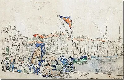 Картина Сен-Тропе, Ле-Пор (около 1905 г.)