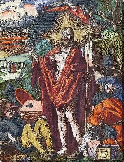 Картина Воскресение, из Малой гравюры на дереве Страсти Христовы