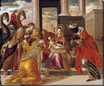 Картина Поклонение трех волхвов