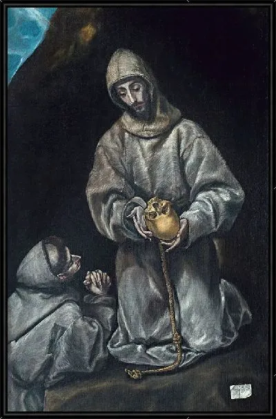 Картина Святой Франциск в медитации с братом Львом