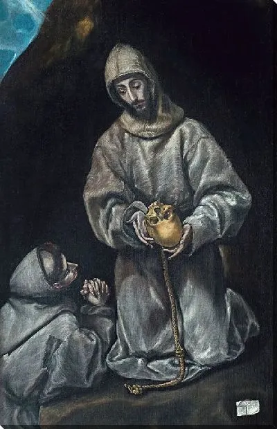 Картина Святой Франциск в медитации с братом Львом