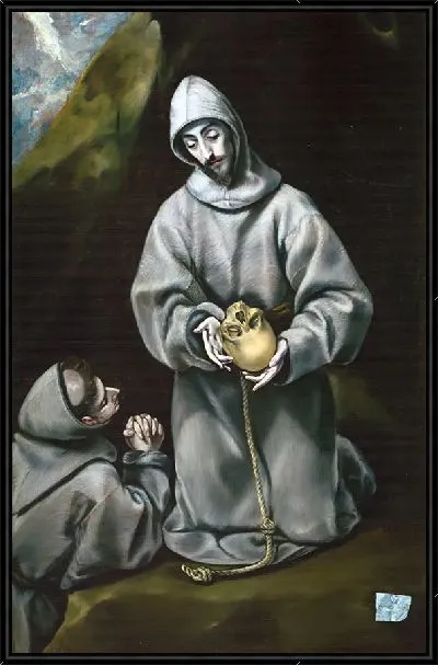 Картина Святой Франциск Ассизский и брат Лев размышляют о смерти