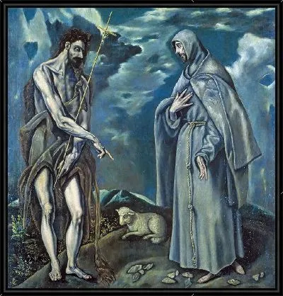 Картина Святой Иоанн Креститель и Святой Франциск Ассизский