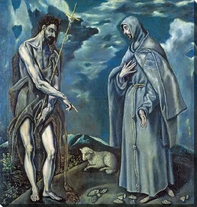 Картина Святой Иоанн Креститель и Святой Франциск Ассизский