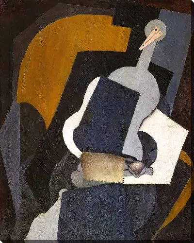 Картина Сидящая женщина (Женщина с корпусом гитары)