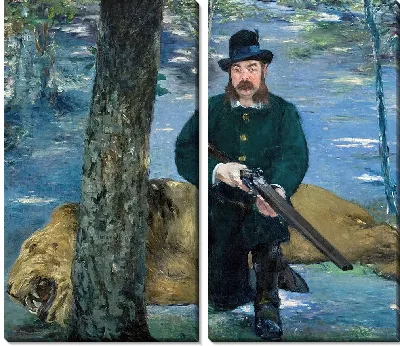 Картина Господин Эжен Петюйсет, Охотник на львов