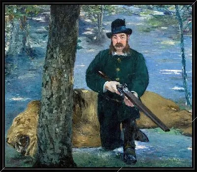 Картина Господин Эжен Петюйсет, Охотник на львов