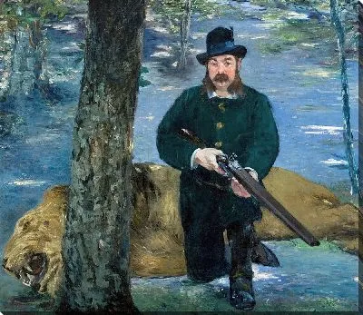 Картина Господин Эжен Петюйсет, Охотник на львов