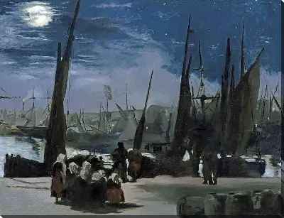 Лунный свет над портом Булони, 1869 г.