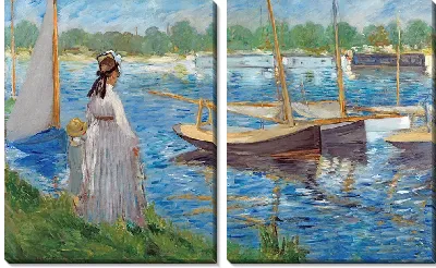 Картина Берега Сены в Аржантёе
