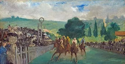 Картина Скачки в Лоншане