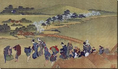 Картина Наблюдение за цветением вишни