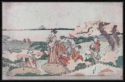 Любование цветением сакуры в Готеньяме.