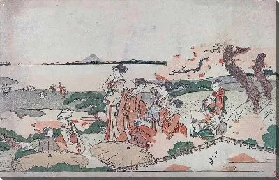 Любование цветением сакуры в Готеньяме.