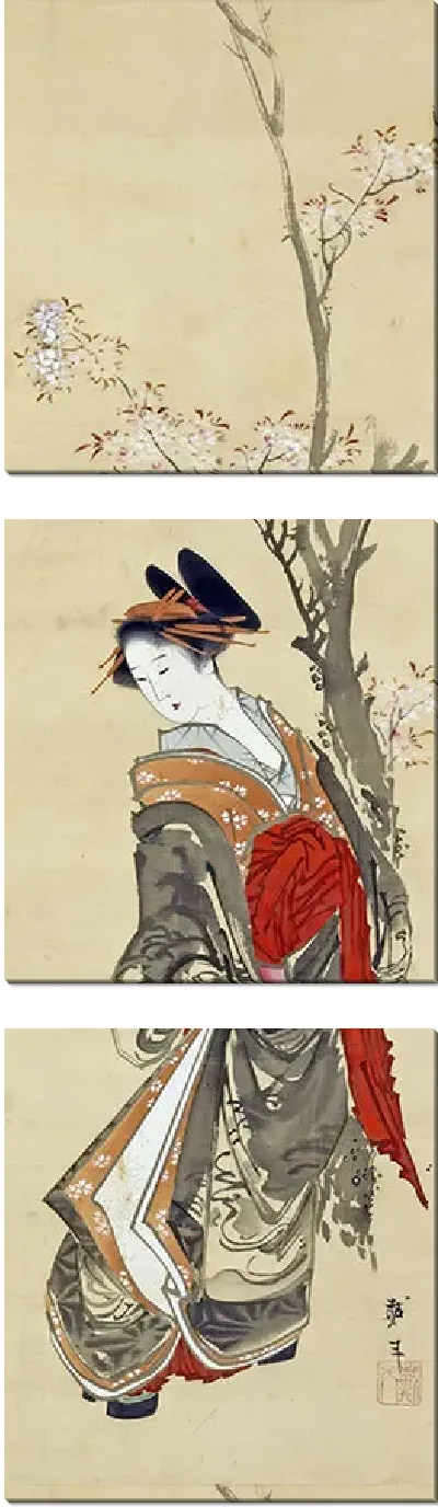 Картина Куртизанка под вишневым деревом