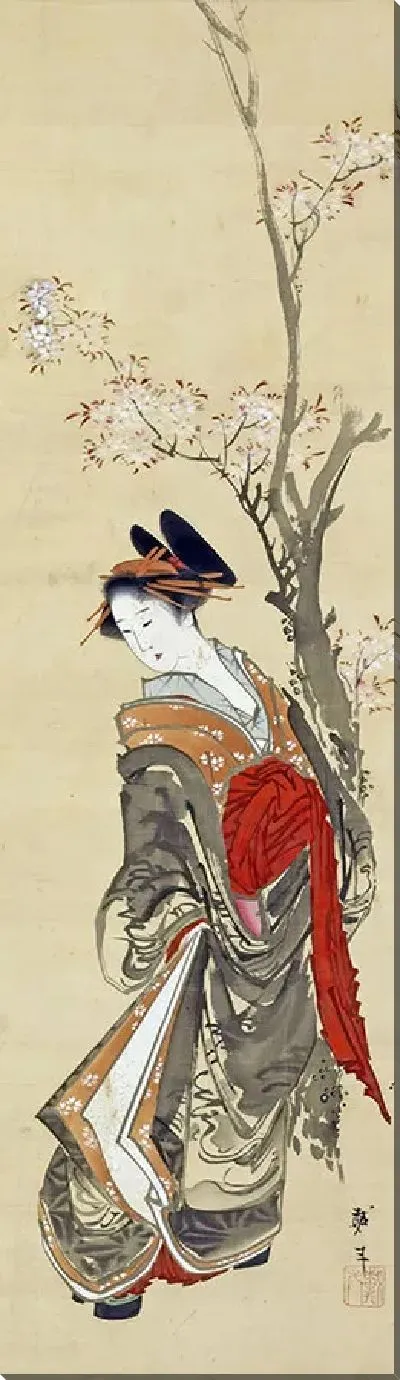 Картина Куртизанка под вишневым деревом