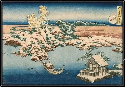 Река Сумида в снегу