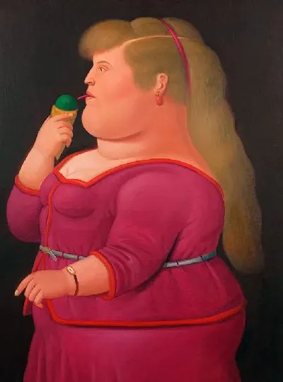 Картина Маленькая девочка ест мороженое