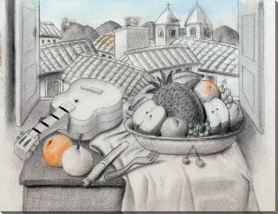 Натюрморт с гитарой