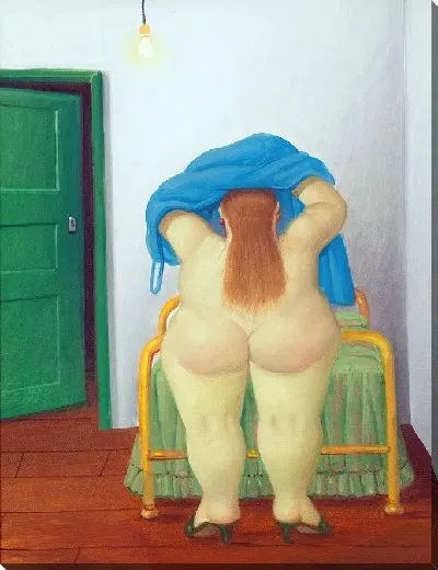 Картина Женщина раздевается