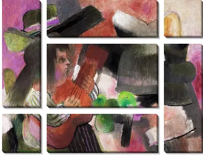 Картина Урок игры на гитаре