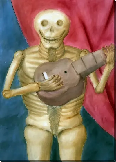 Картина Смерть играет на гитаре