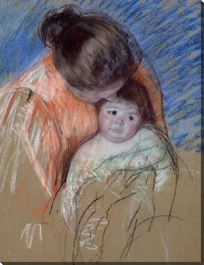 Картина Набросок матери, смотрящей на Томаса