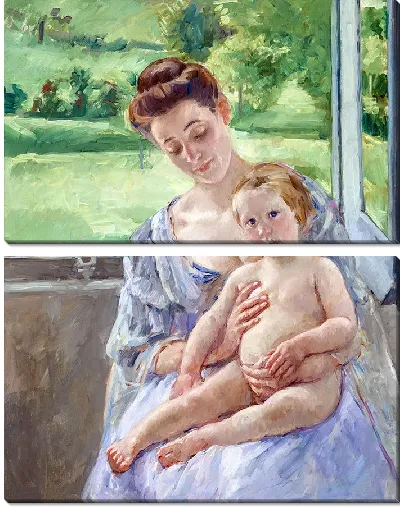 Картина Мать и дитя в консерватории
