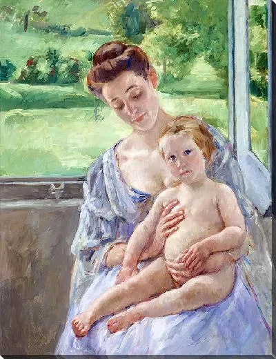 Картина Мать и дитя в консерватории