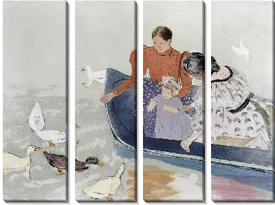 Картина Кормление уток