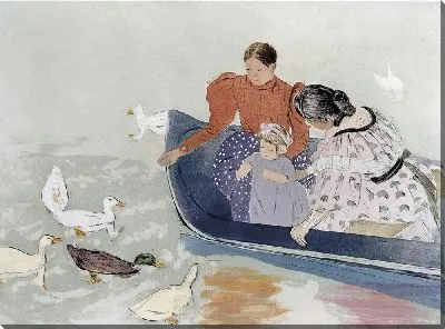 Картина Кормление уток