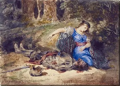 Картина Смерть Лары (главный вид)