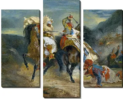 Картина Бой Гяура и Хасана