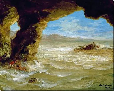 Картина Кораблекрушение на побережье