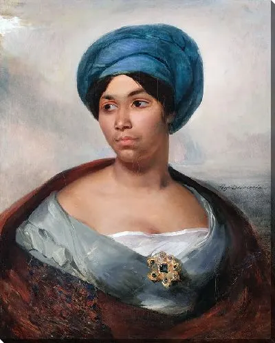Картина Портрет женщины в синем тюрбане