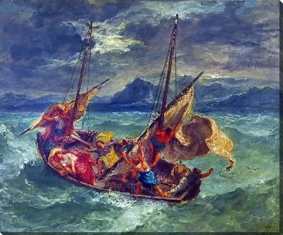 Картина Христос на Галилейском море-1