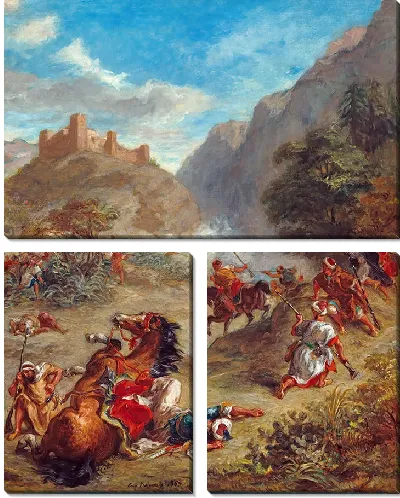 Картина Арабские стычки в горах