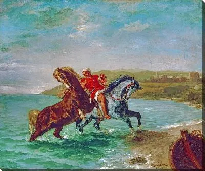 Картина Лошади, выходящие из моря
