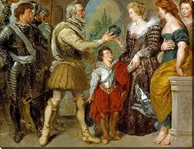 Картина Генрих IV дарует регентство Марии Медичи